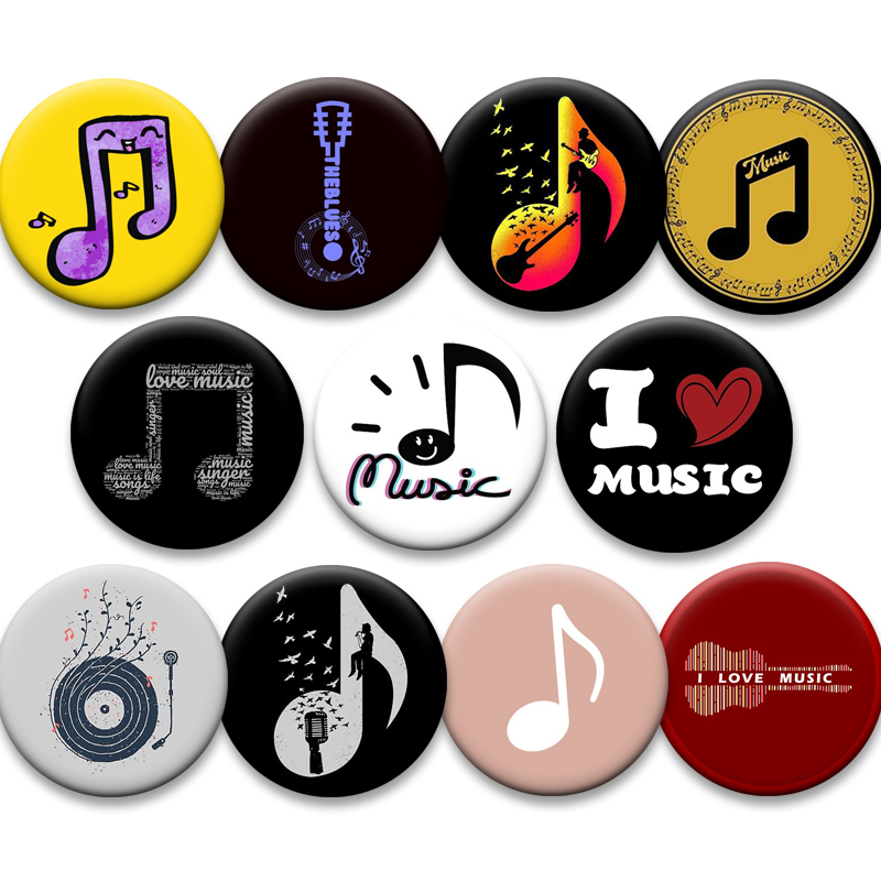 Musical Instrument Symbols - Insignia creativa de nota Musical I