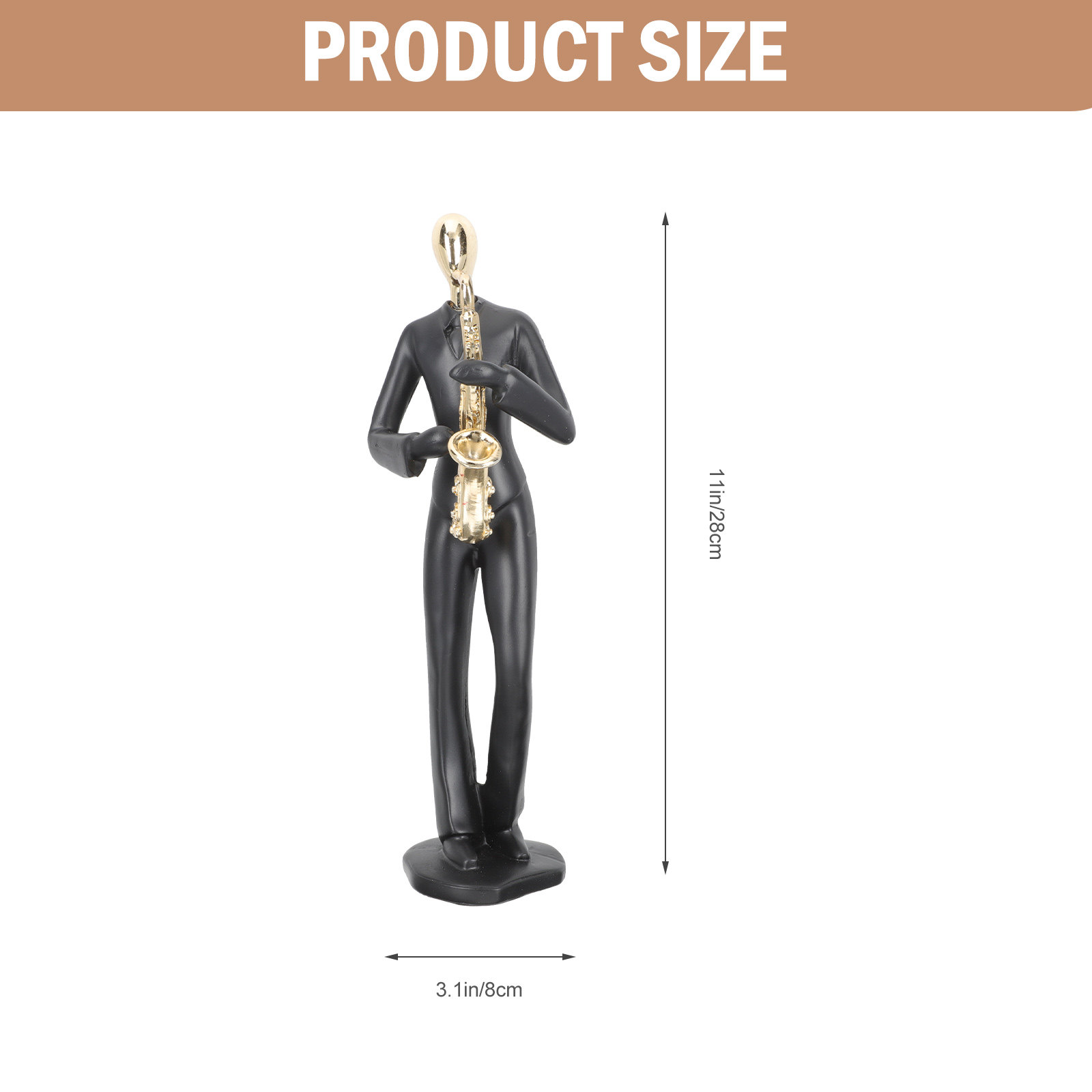 Estatua Creativa de Saxofón, D - Musical Instrument Long reseña y precio