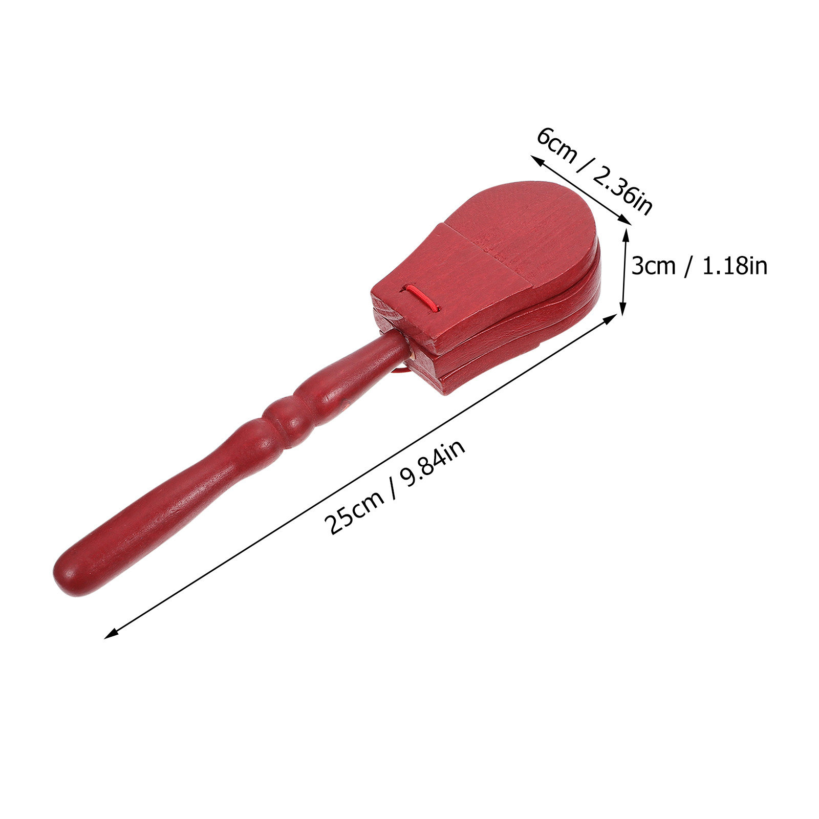 2 piezas de castañuelas de mad - Musical Instrument Long reseña y precio