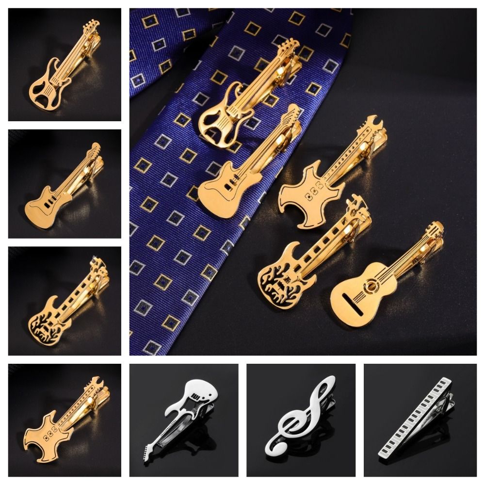 Clip de corbata de guitarra co - Musical Instrument Symbols reseña y precio