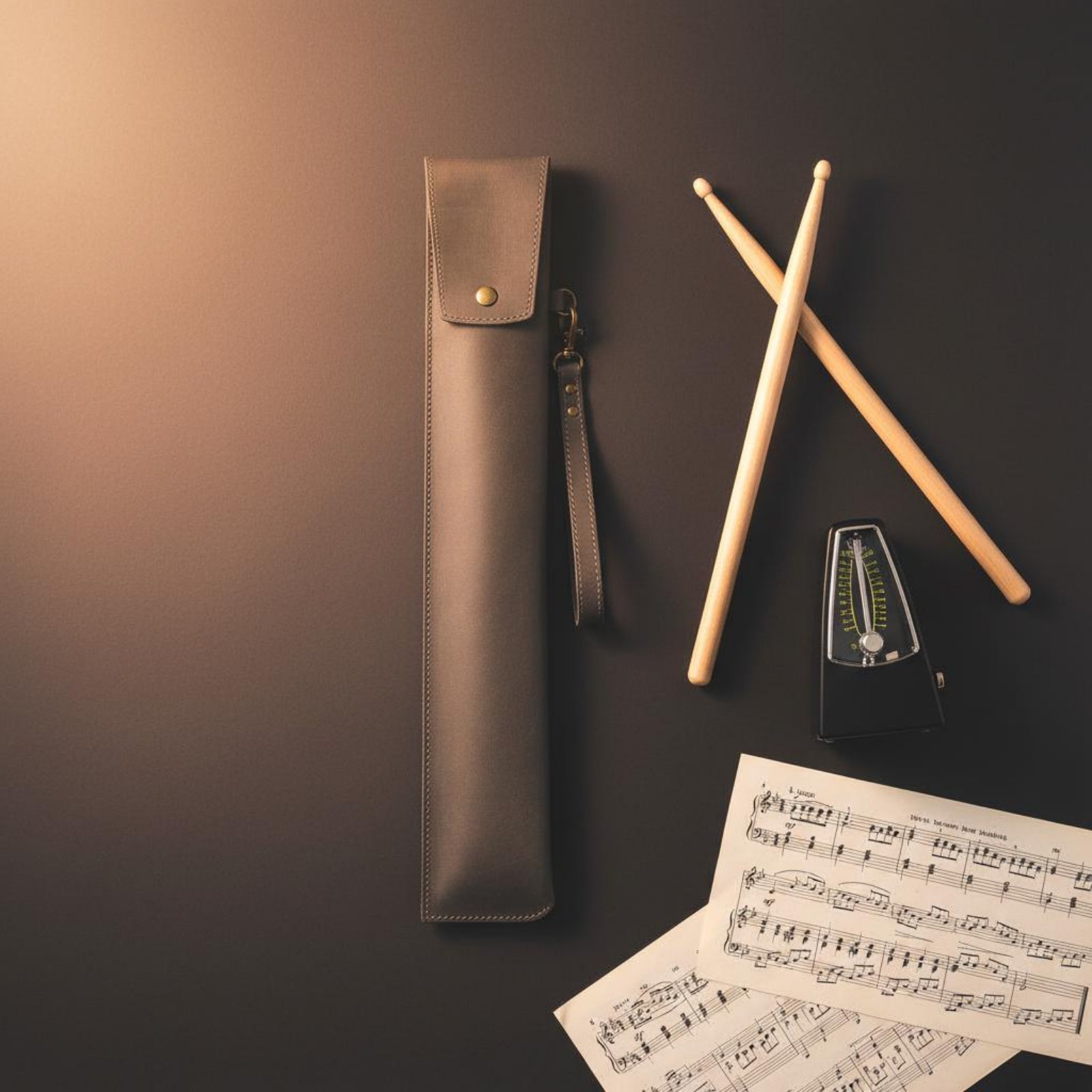 Bolsa para baquetas de cuero,  - Musical Instrument Long reseña y precio