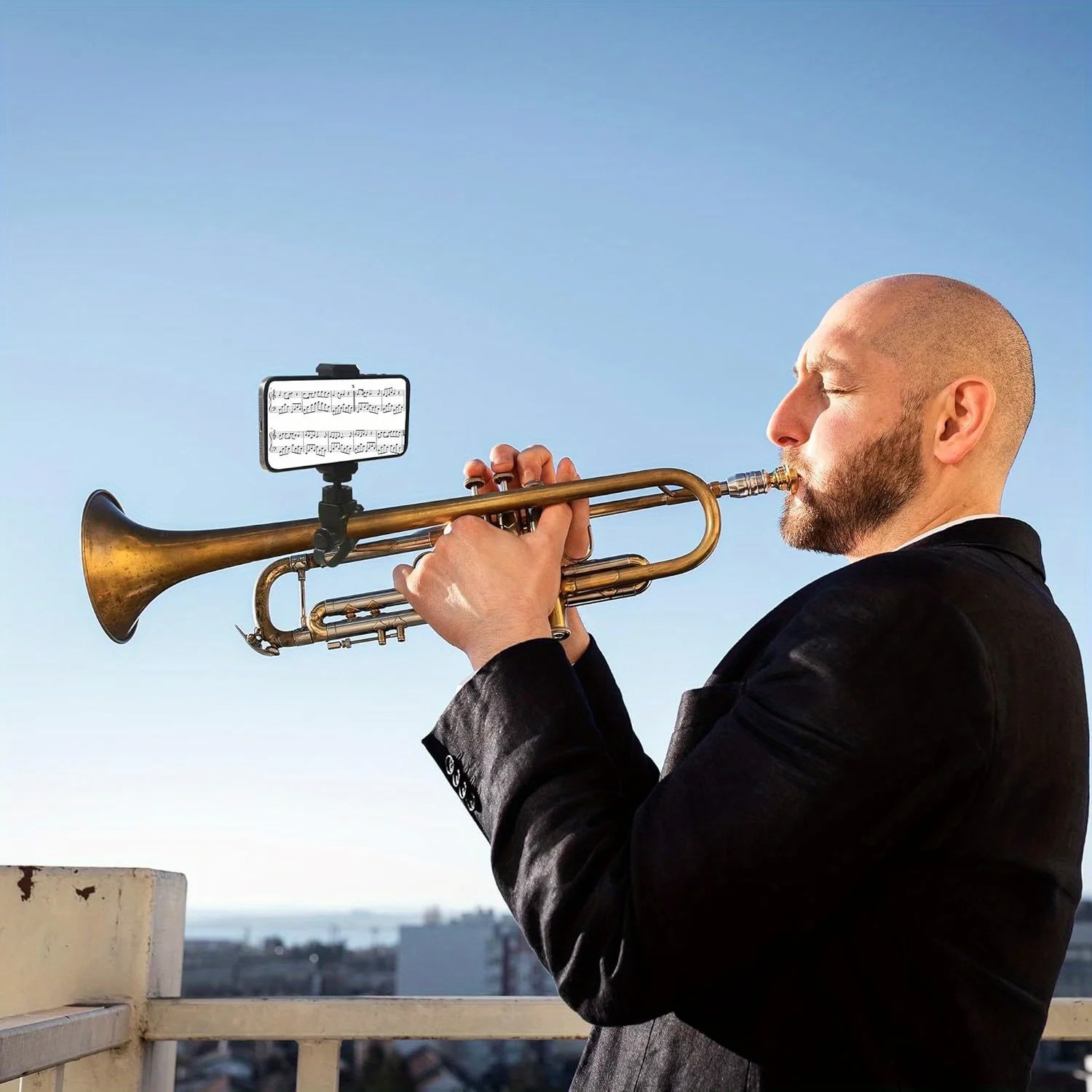 Soporte de Teléfono con Clip M - Musical Instrument Horn reseña y precio