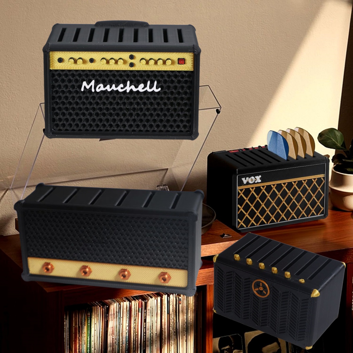 Soporte para púas de guitarra, - Musical Instrument Cajon reseña y precio