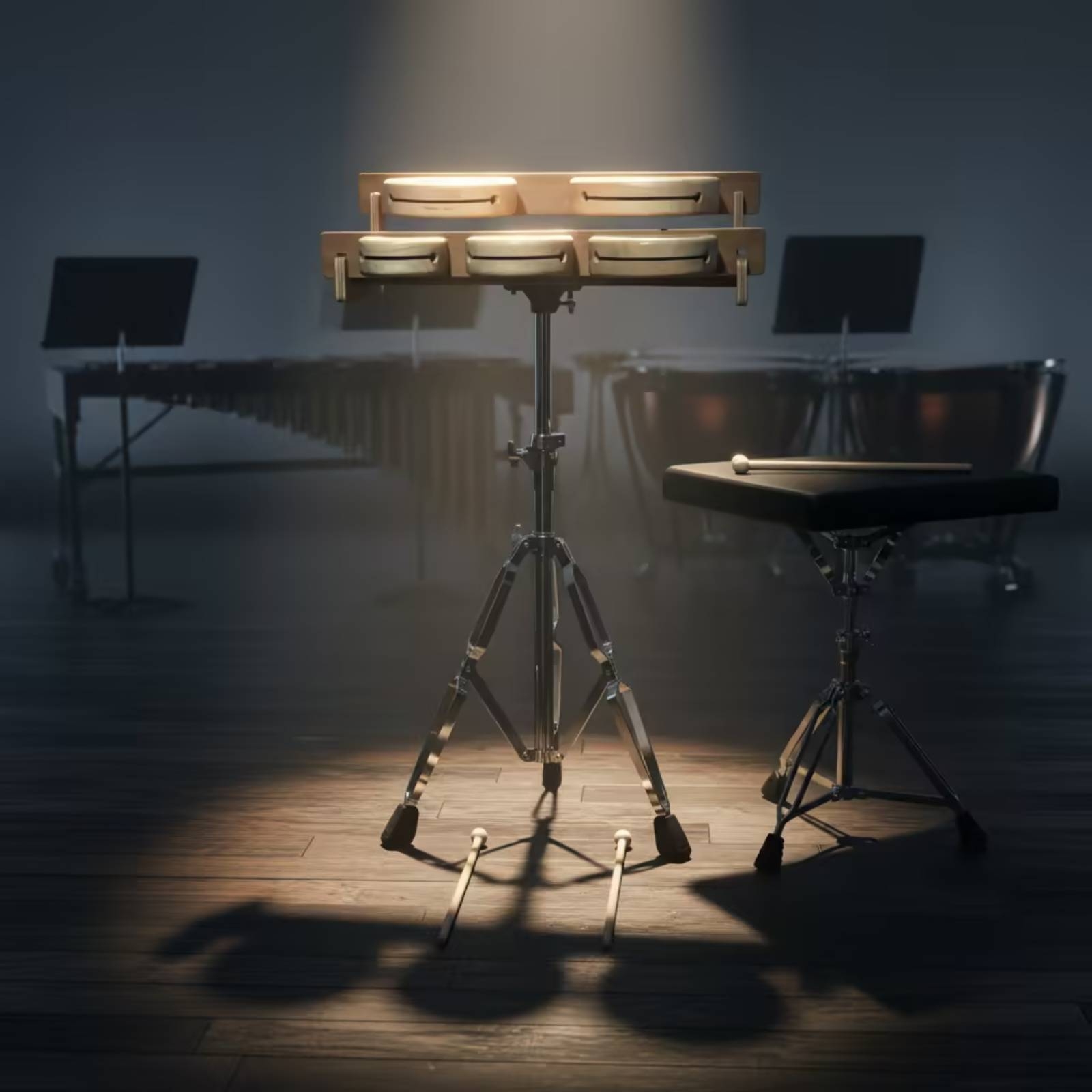 Bloques de Madera con Soporte, - Musical Instrument Long reseña y precio