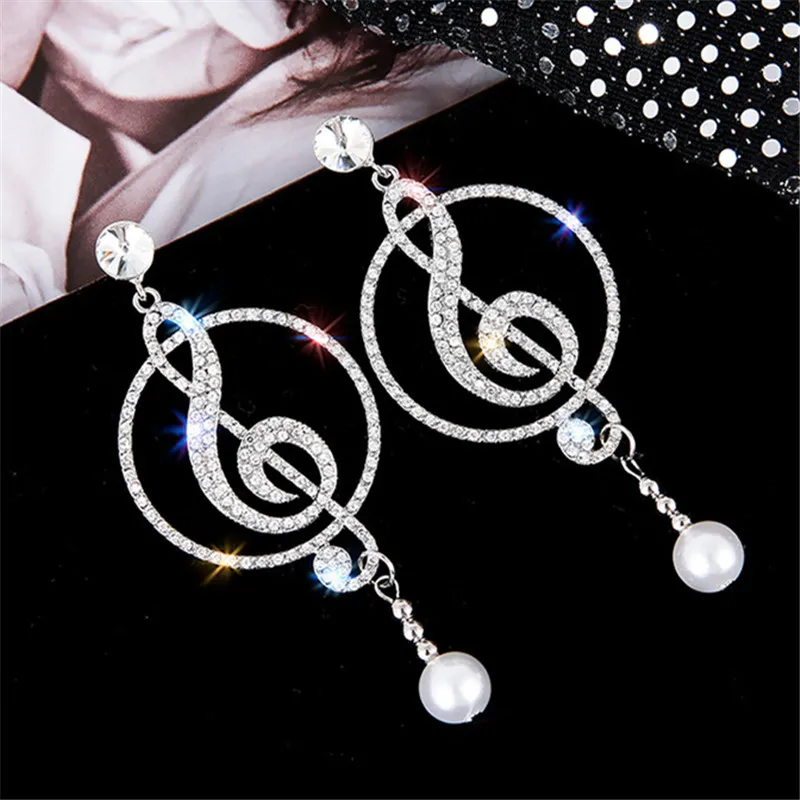 FYUAN-pendientes colgantes de  - Musical Instrument Symbols reseña y precio
